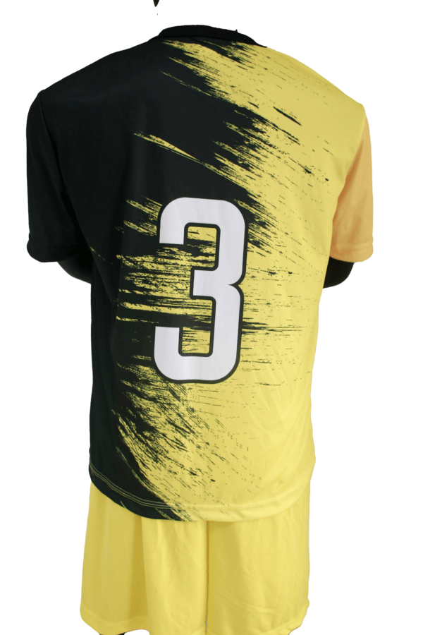 Jogo de Uniforme Completo 19+1 - Amarelo com Preto - Image 2